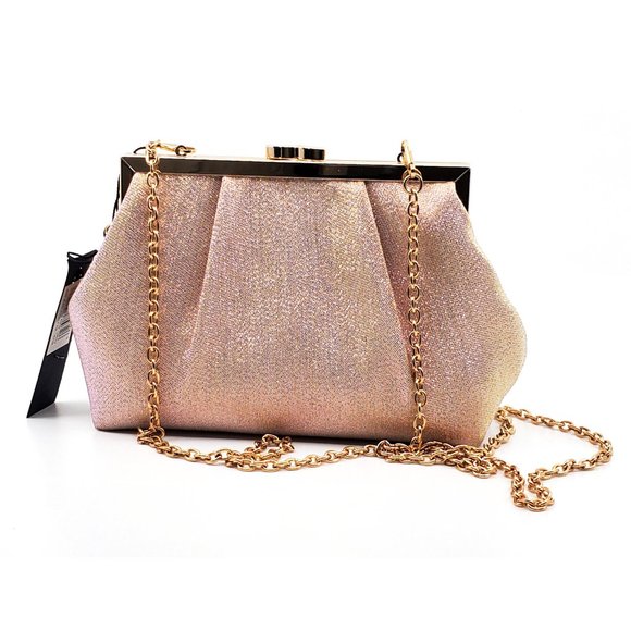 New La Regale Gold June Shimmer Jacquard Pouch Clutch $56.00 - Picture 3 of 4